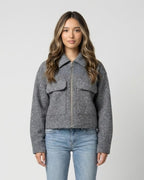 Cropped Wool Jacket