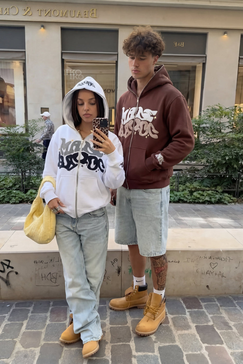 Mave Zip Hoodie Weiß