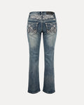 Embroidered Bootcut Jeans