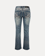 Embroidered Bootcut Jeans