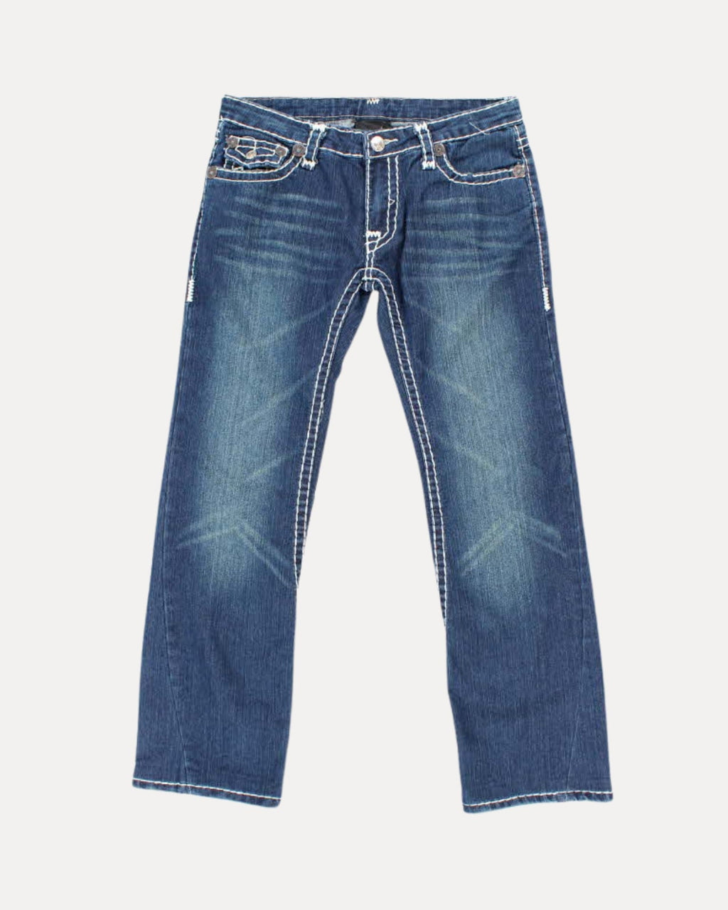 Heritage Stitch Straight Jeans