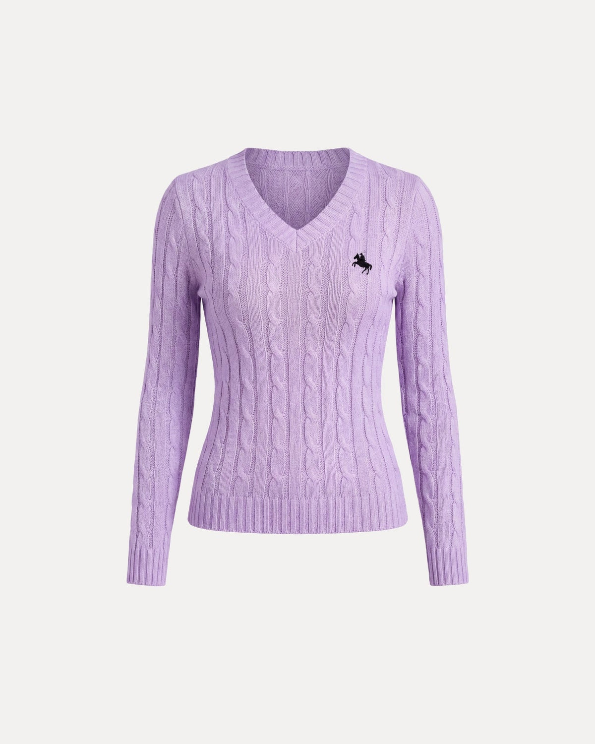 Cable Knit V-Neck Sweater