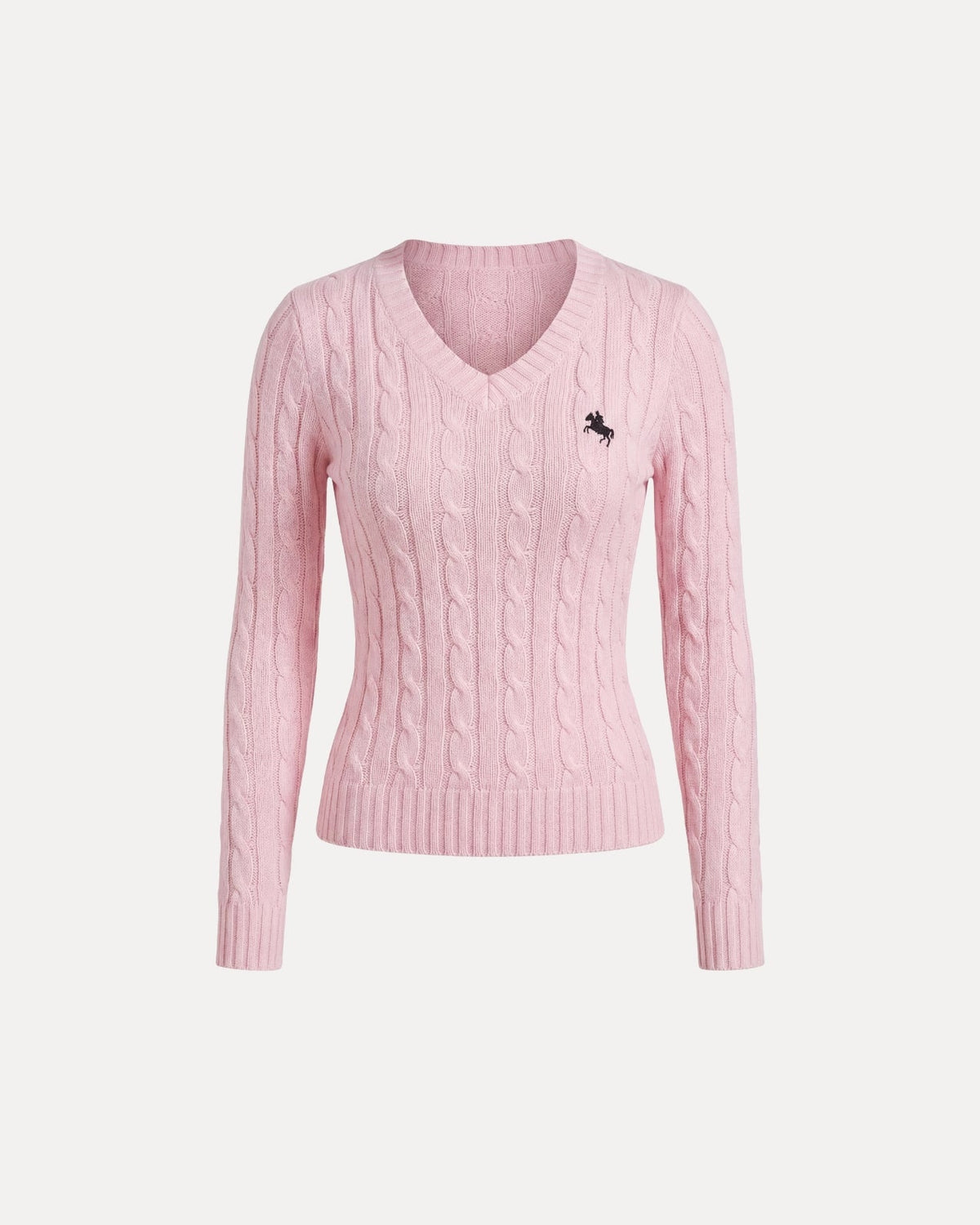 Cable Knit V-Neck Sweater