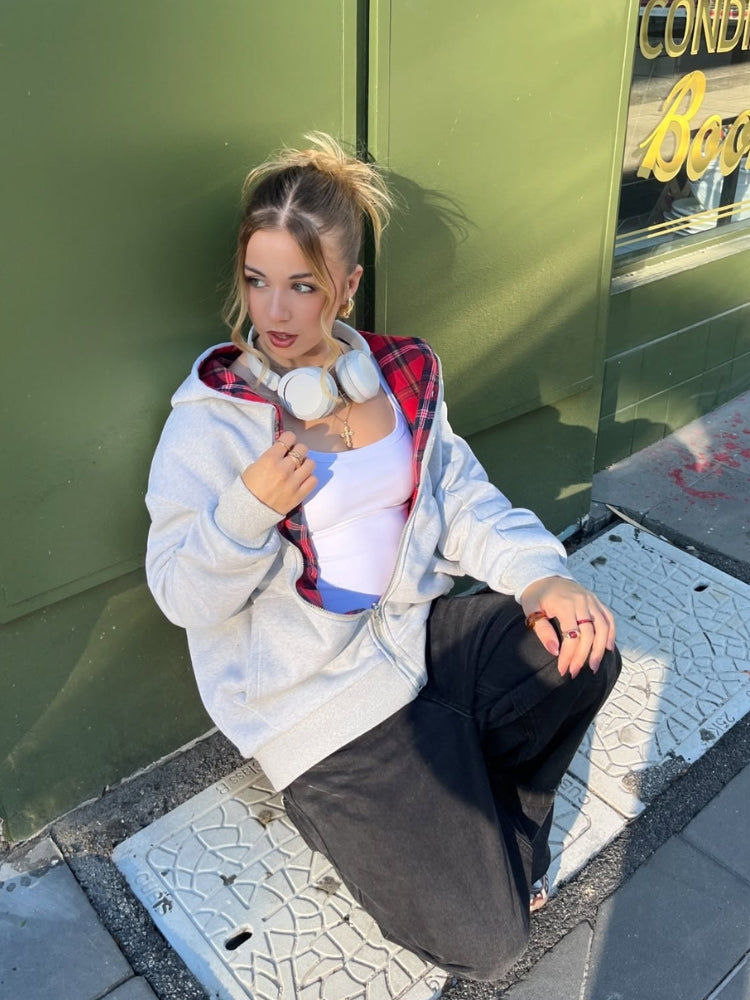 DCRB Inside Out Checkered Zipper