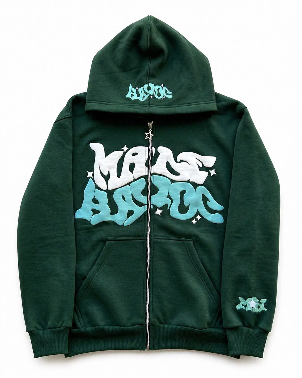 Mave Zip Hoodie Grün