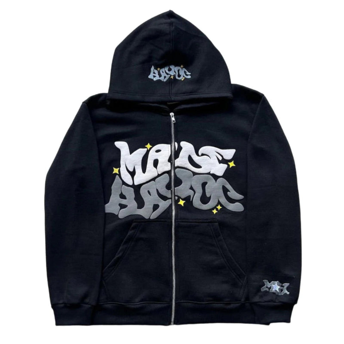 Mave Zip Hoodie Schwarz