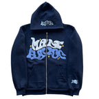 Mave Zip Hoodie Blau