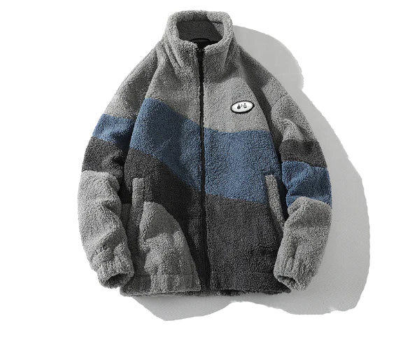 City Fleece Jacke grau
