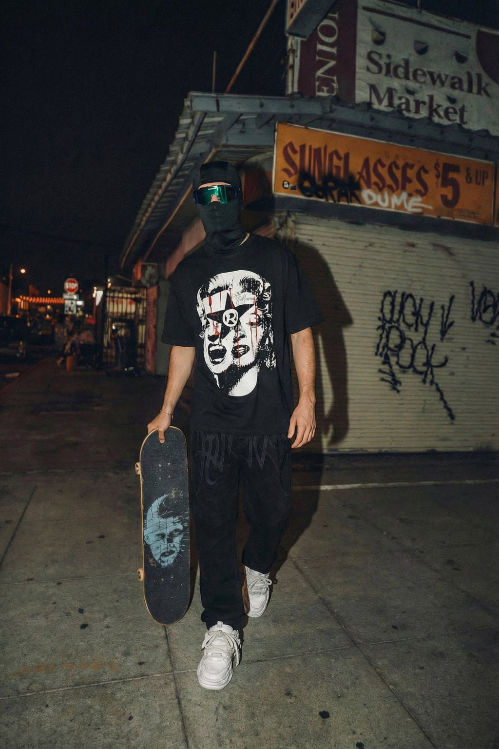 Custom black jeans - y2k streetwear